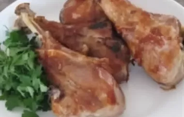 Deliciously Roasted Barbecued Turkey Legs Recipe