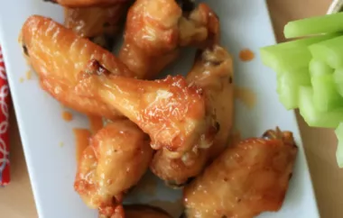 Deliciously Spicy Honey Sriracha Wings Cooked in an Air Fryer