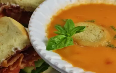 Deliciously Sweet and Chunky Tomato Soup Recipe