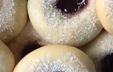 Deliciously Sweet White Chocolate Raspberry Thumbprint Cookies