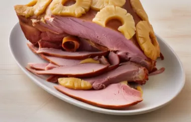 Deliciously Tender Slow Cooker Ham with Sweet Pineapple Glaze