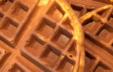 Deliciously Warm and Spiced Pumpkin Waffles Recipe