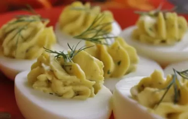 Delight your taste buds with these classic savory deviled eggs