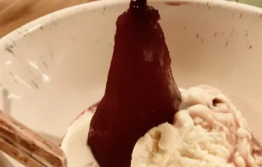 Delight your taste buds with these elegant Instant Pot Poached Pears infused with the rich flavors of port wine.