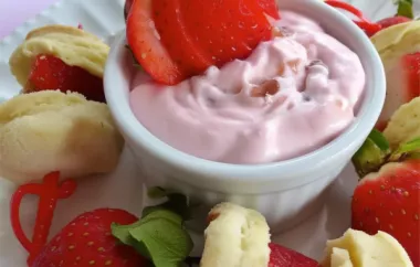 Delight your taste buds with this creamy and decadent Very Dairy Strawberry Shortcake Dip Remix