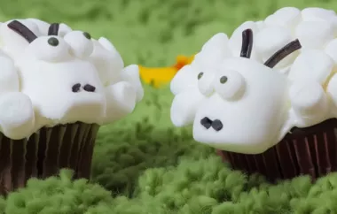 Delightful Easter Lamb Cupcakes with a Twist