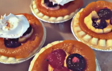 Delightful Pumpkin Pie Triple Berry Tartlets