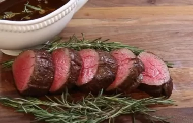 Dijon and Avocado Rubbed Beef Tenderloin Roast