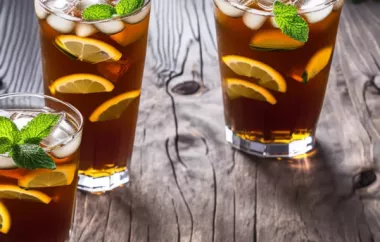 Don's Simple Sweet Tea - The Perfect Refreshing Beverage for Summertime