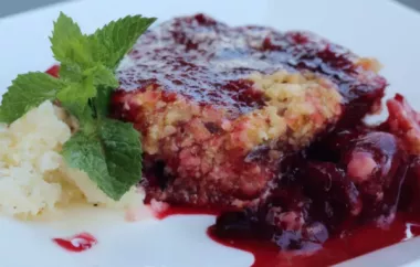 Don't Go Heatin' the House Gluten-Free Fresh Cherry Crumble