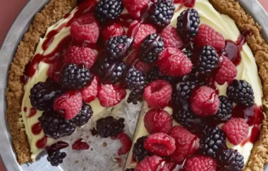 Double Berry Custard Pie - A Delicious Summer Dessert