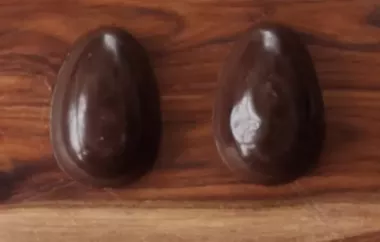 Easter Chocolate Eggs Made with a Mold