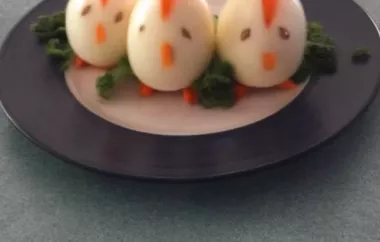 Easter Hard-Boiled Egg Chicks
