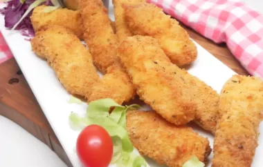 Easy and Crispy Air Fryer Fish Sticks Recipe