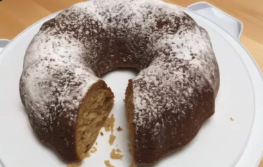 Easy and Delicious Applesauce Cake Recipe