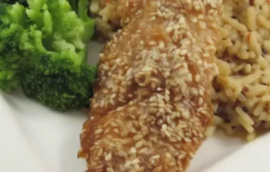 Easy and Delicious Baked Sesame Chicken Recipe