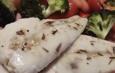 Easy and delicious Broiled Sesame Cod recipe