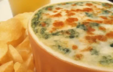 Easy and Delicious Creamy Cheesy Spinach Dip Recipe