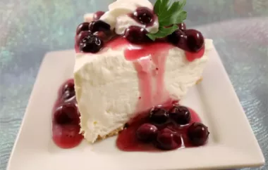 Easy and Delicious Fluffy Two Step Cheesecake II Recipe