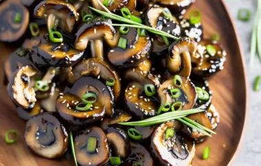 Easy and delicious Japanese-style grilled mushrooms that are perfect as a side dish or appetizer.