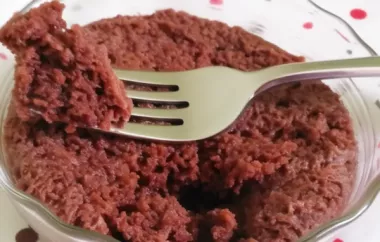 Easy and Delicious Microwave Brownie Cake