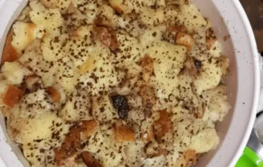 Easy and Delicious Microwave Raisin Bread Pudding Recipe