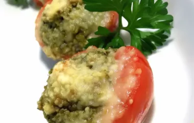 Easy and Delicious Pesto Tomatoes
