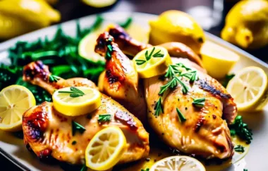 Easy and Delicious Simply Lemon Baked Chicken Recipe