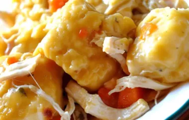 Easy and Delicious Slow Cooker Chicken and Dumplings Recipe
