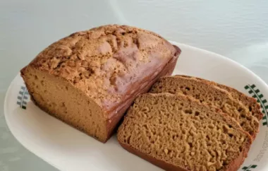 Easy and Delicious Whole Wheat Maple Quick Bread Recipe
