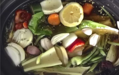 Easy and Flavorful Gluten-Free Vegan Slow Cooker Vegetable Stock Recipe