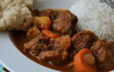 Easy and Flavorful Pressure Cooker Goat Curry
