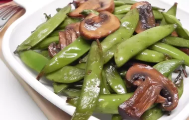 Easy and Healthy Air Fryer Teriyaki Snap Peas and Mushrooms Recipe