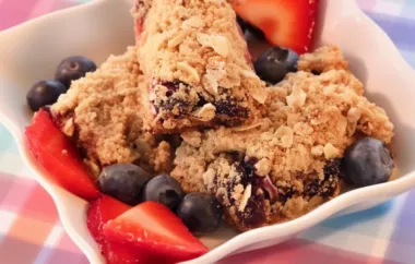 Easy and Healthy Fruit Oat Bars Recipe for a Quick Snack or Breakfast Option