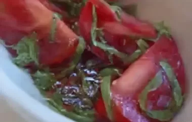 Easy and Refreshing 10-Minute Tomato Basil Salad