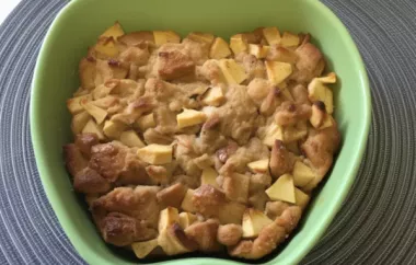 Easy Apple Bread Pudding Recipe
