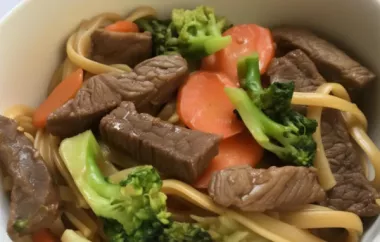 Easy Beef Noodle Bowl Recipe