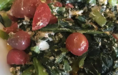 Easy Chard with Feta and Cherry Tomatoes