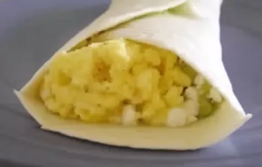 Easy Egg and Avocado Breakfast Burrito