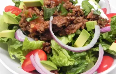 Easy Keto Taco Salad Bowl for 2