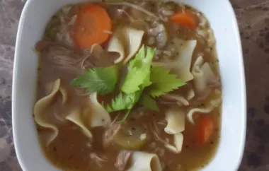 Easy Leftover Turkey Soup Recipe for Slow Cooker