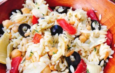 Easy Mediterranean Orzo Salad