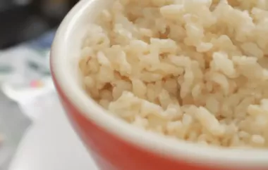Easy Oven-Baked Brown Rice