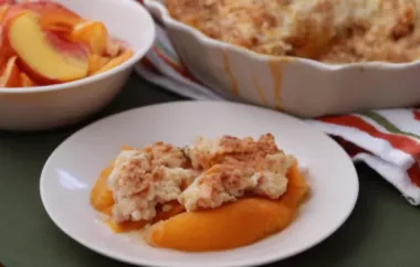 Easy Peach Cobbler with Cake Mix