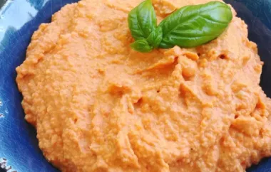 Easy Roasted Red Pepper Hummus