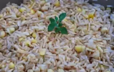 Easy Spiced Brown Rice with Corn