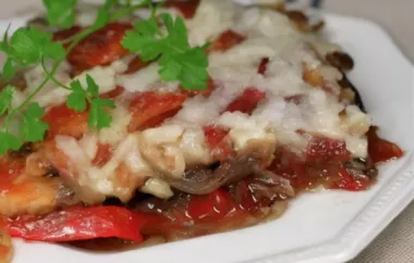 Eggplant and Red Pepper Bake