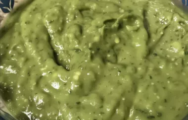 Enjoy a delicious twist on traditional guacamole with this Mean Green Guacamole Salsa recipe