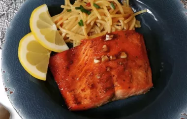 Enjoy a flavorful and healthy meal with this delicious baked lemon garlic salmon recipe.