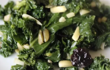 Enjoy a nutritious and flavorful Kale Cranberry Pepita Salad